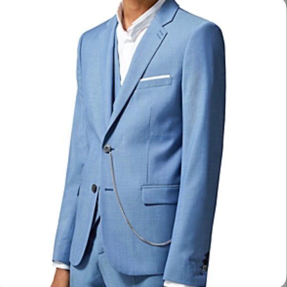 $690 msrp nwt The Kooples men’s wool slim fit Blue Blazer sz 50 Eur